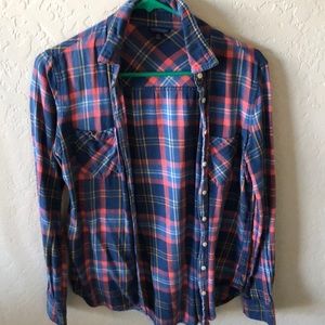 Aeropostale Multi-Colored Flannel